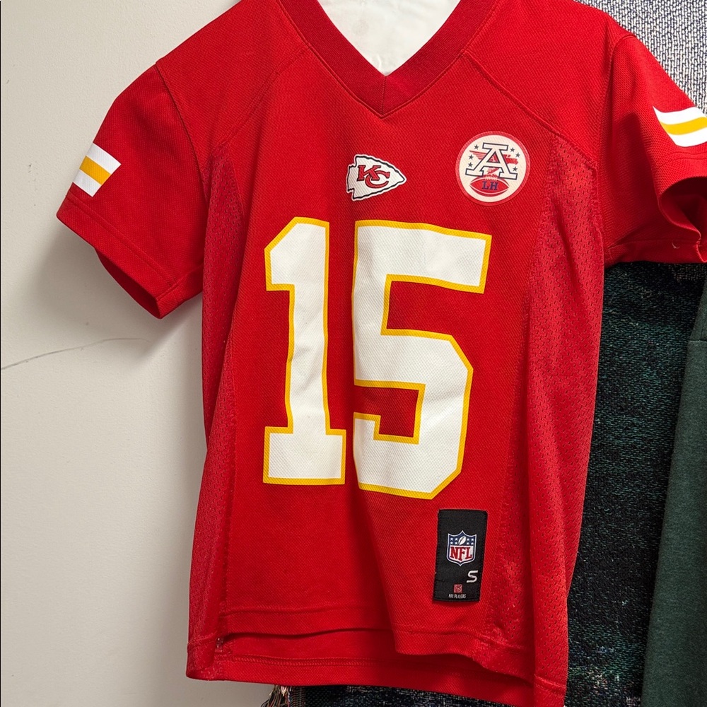 NFL Kids' Kansas City Chiefs #15 Red Jersey. “Mahomes”.